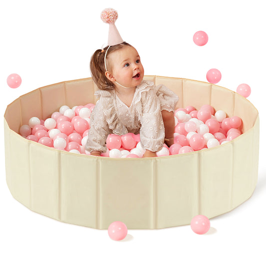 Baby Ball Pit Foldable, 31.5 Inch Ball Pits for Toddlers Round