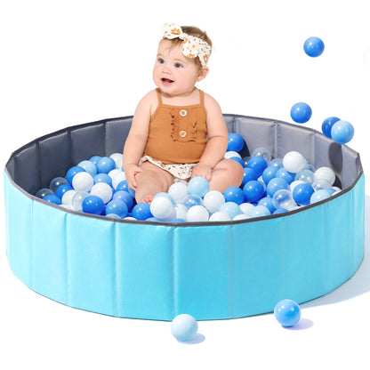 Baby Ball Pit Foldable, 31.5 Inch Ball Pits for Toddlers Round