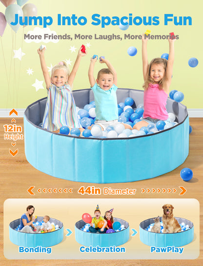 Baby Ball Pit Foldable, 31.5 Inch Ball Pits for Toddlers Round