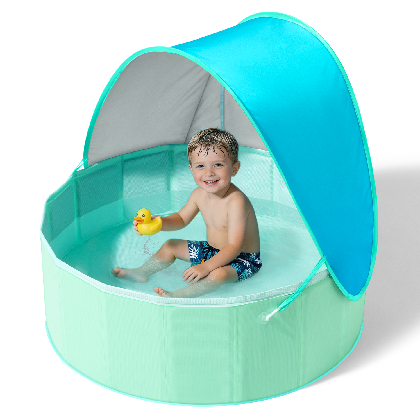 Hikiddy Foldable Kiddie Pool with Canopy