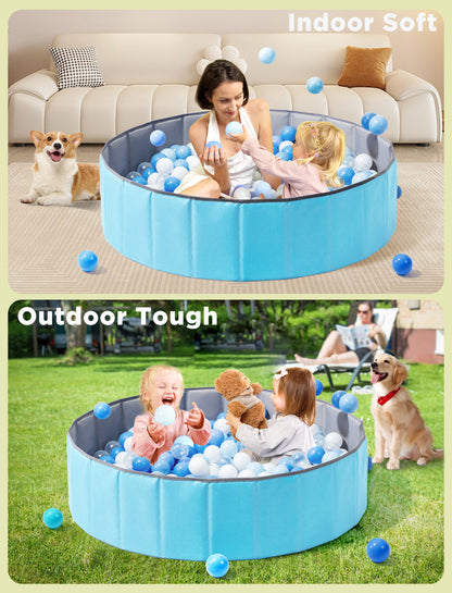 Baby Ball Pit Foldable, 31.5 Inch Ball Pits for Toddlers Round