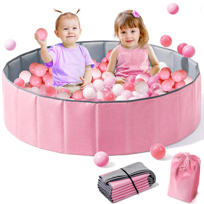 Baby Ball Pit Foldable, 31.5 Inch Ball Pits for Toddlers Round